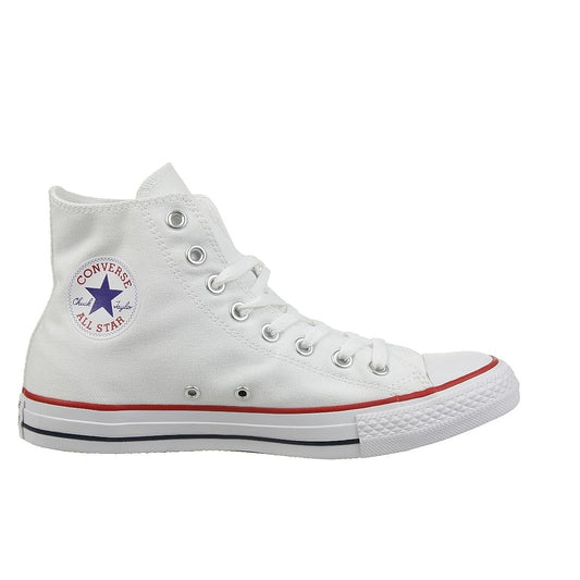 Scarpe da Uomo CONVERSE ALL STAR HI M7650C BIANCO SNEAKERS TELA ALTA
