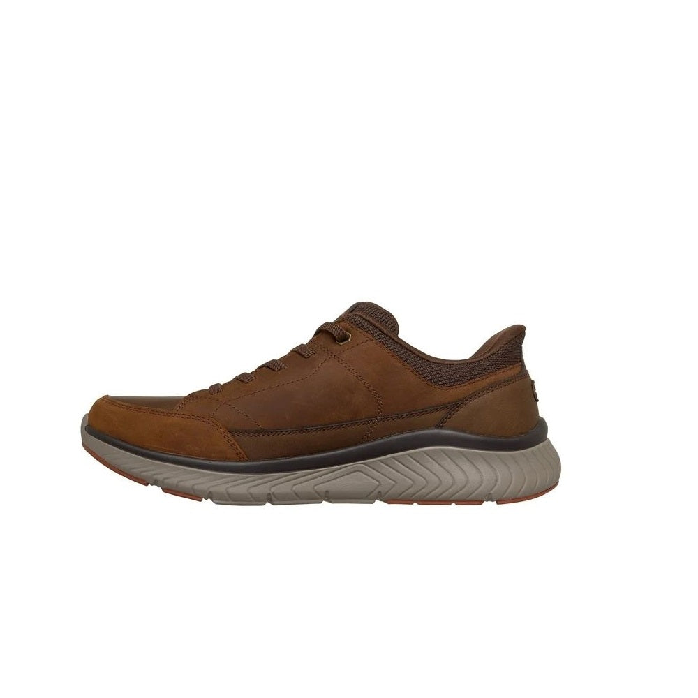 Scarpe da Uomo - SKECHERS Art. 205656CDB DARK BROWN Sneakers ARCH FIT SLIP INS