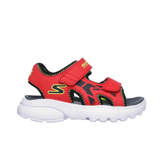 Scarpe da Bambino - SKECHERS Art. 406513NRDBK Colore RED BLACK Sandali