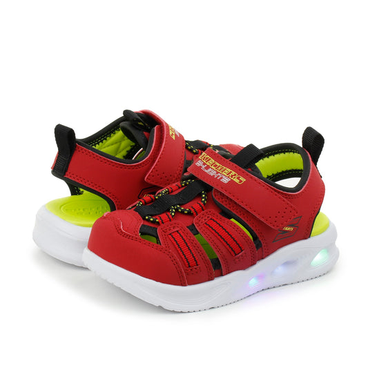 Scarpe da Bambino - SKECHERS Art. 407033NRDBK Colore RED BLACK Sandali ragnetto