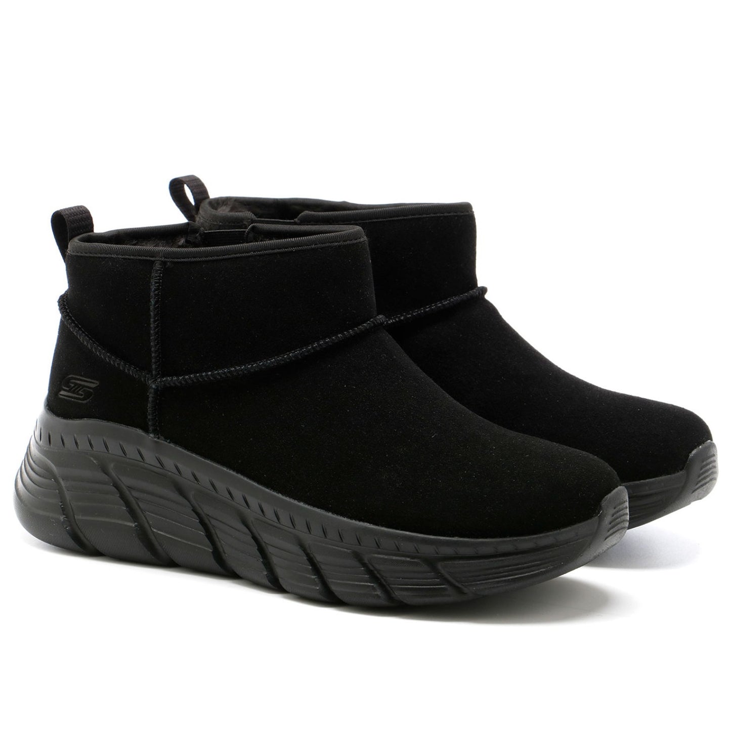 Scarpe da Donna - SKECHERS Art. 117390BBK BLACK Scamosciato Stivaletti