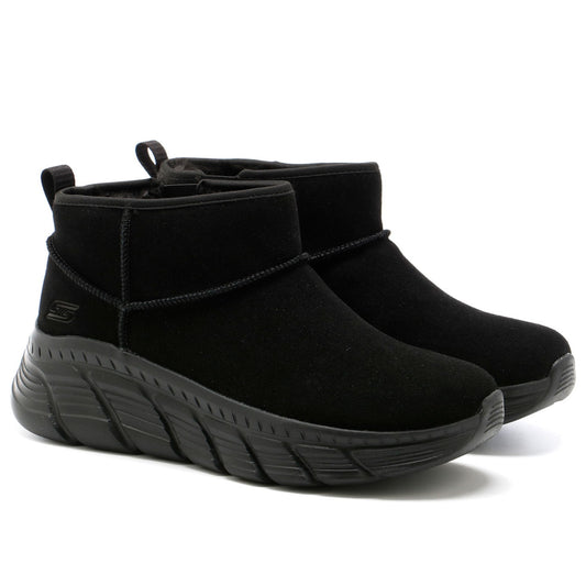 Scarpe da Donna - SKECHERS Art. 117390BBK BLACK Scamosciato Stivaletti