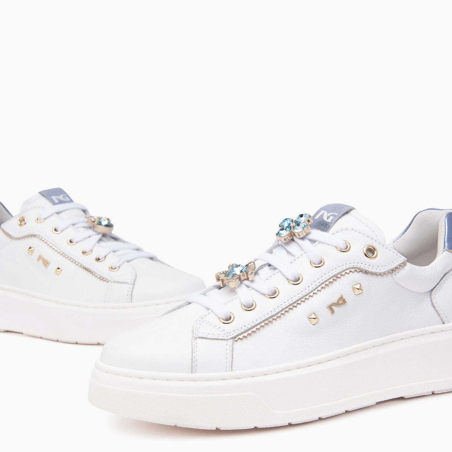 Scarpe da Donna - NERO GIARDINI Art. E513060D 707 BIANCO CELESTE Sneakers