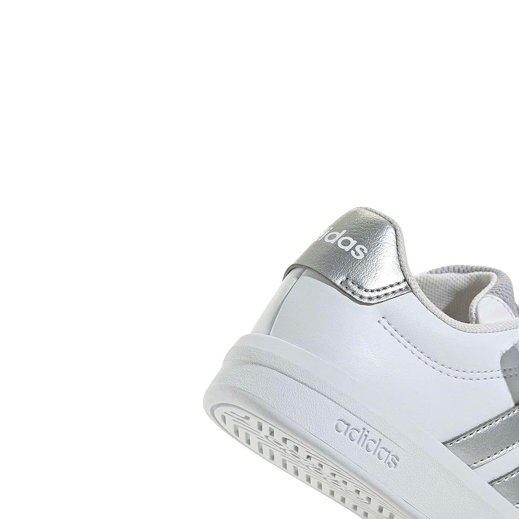 Scarpe Unisex Bambino- ADIDAS Art. GRANDCOURT3 JP9368 WHITE SILVER Sneakers
