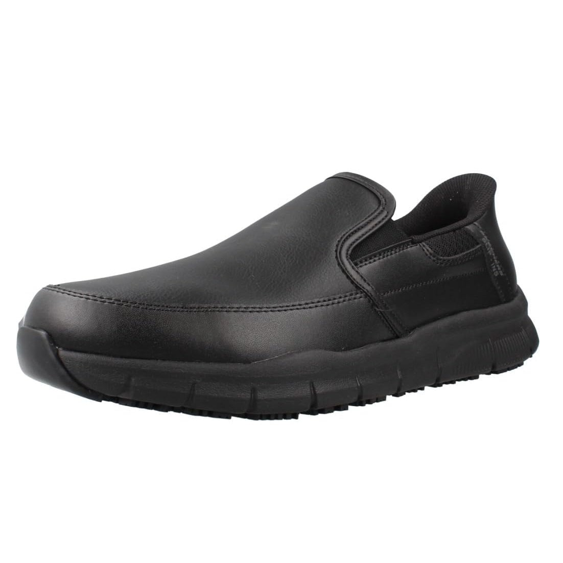 Scarpe da Uomo - SKECHERS Art. 200304ECBLK BLACK Sneakers DA LAVORO SLIP INS