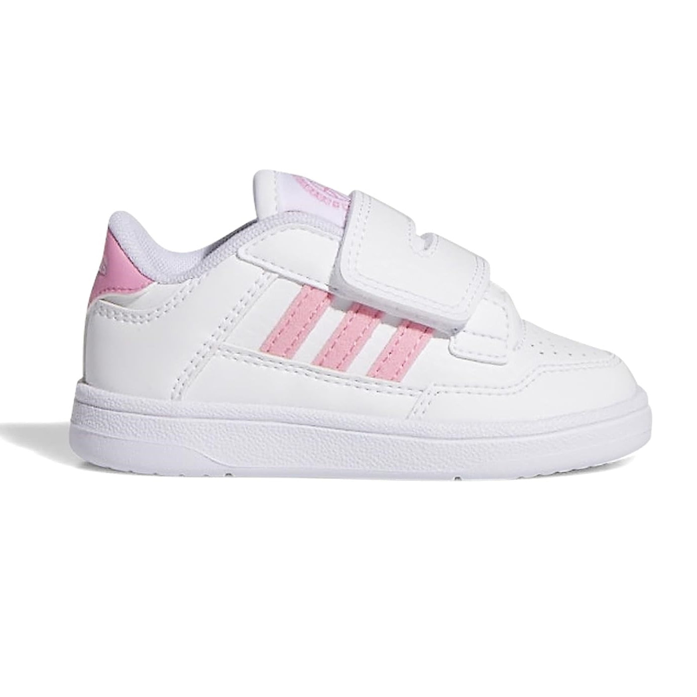 Scarpe da Bambina - ADIDAS Art. RAPID COURT JS4774 WHITE PINK Sneakers Strappo