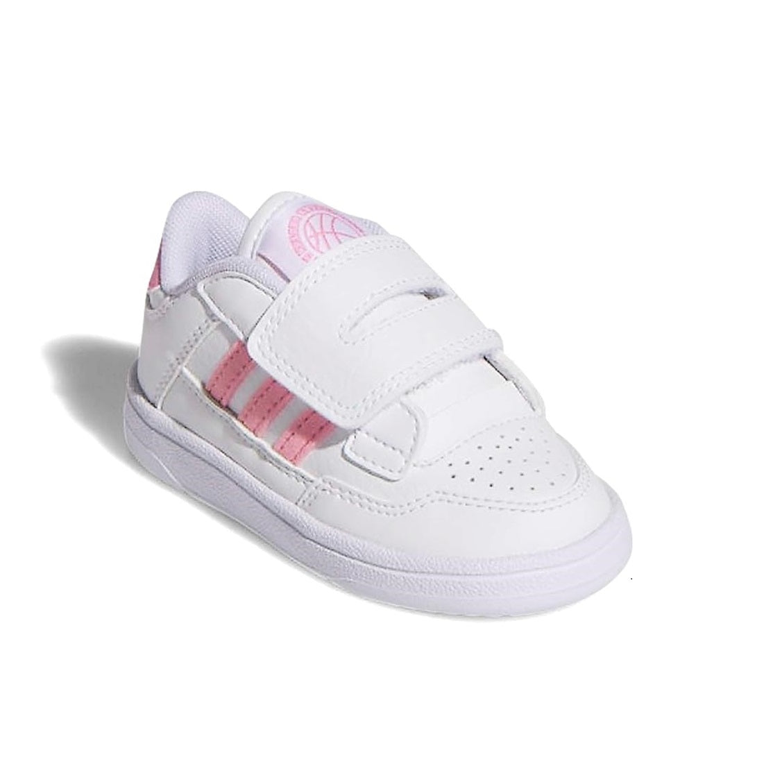 Scarpe da Bambina - ADIDAS Art. RAPID COURT JS4774 WHITE PINK Sneakers Strappo