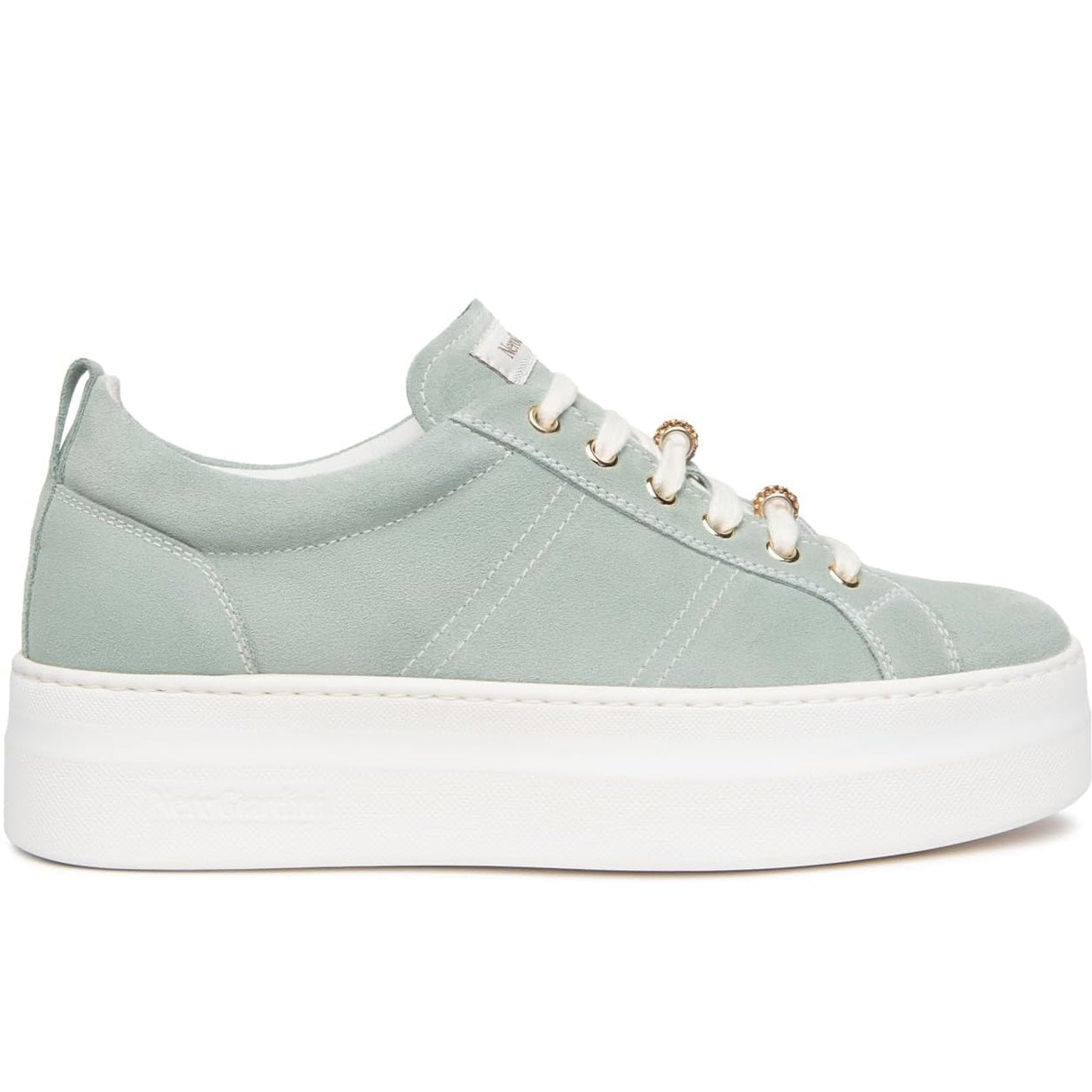 Scarpe da Donna - NERO GIARDINI Art. E615310D 514 ASPARAGO Scamosciato Sneakers