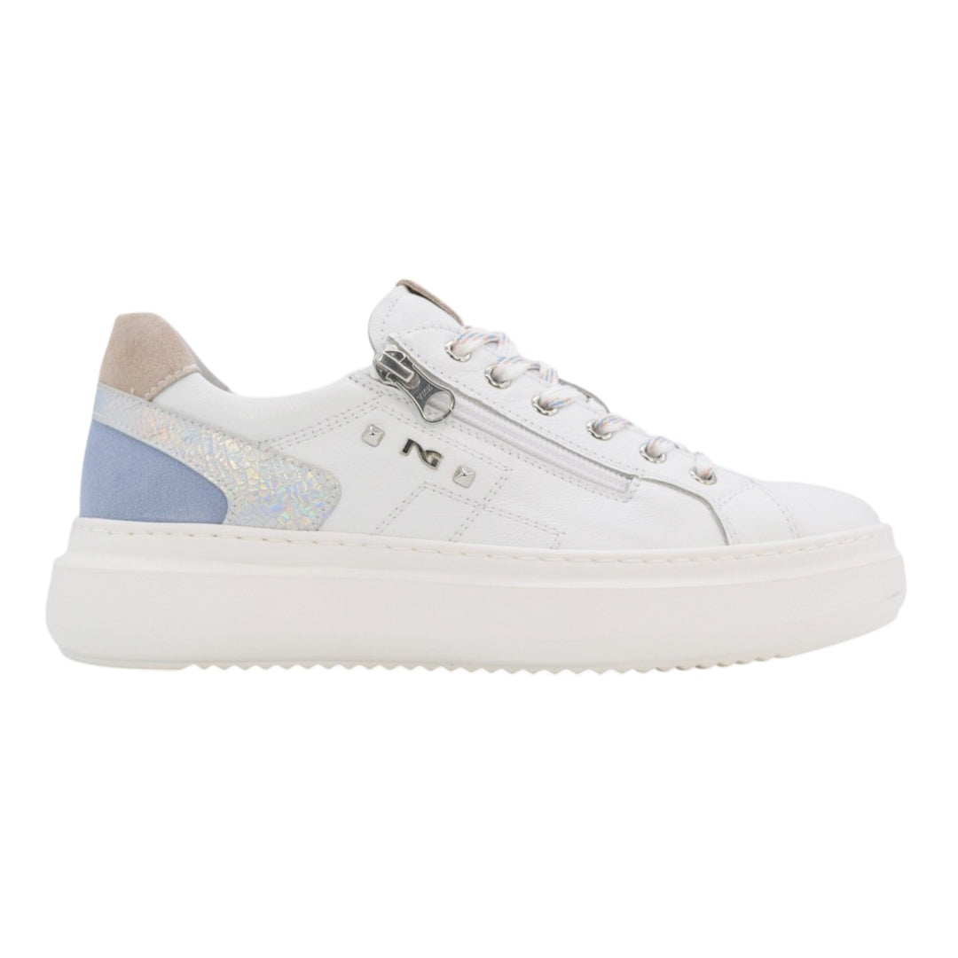 Scarpe da Donna - NERO GIARDINI Art. E615285D 707 BIANCO SILVER Sneakers