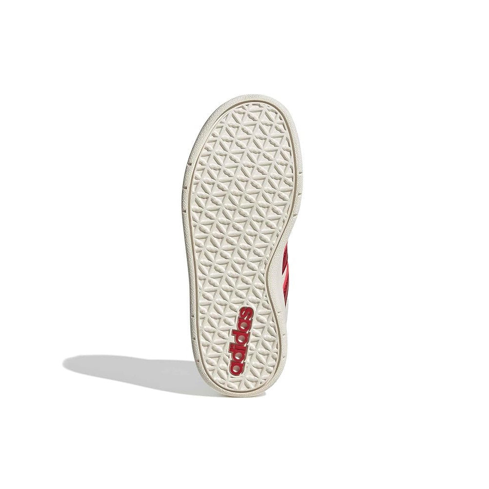 Scarpe Unisex Bambino- ADIDAS Art. BREAKBASE KJ9594 WHITE GREY BORDEAUX Sneaker