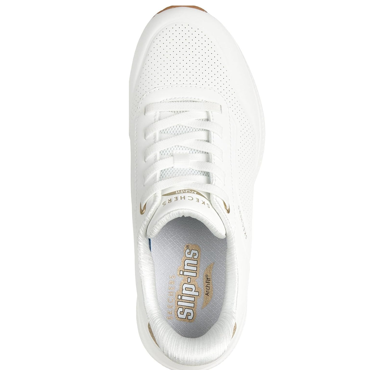 Scarpe da Donna - SKECHERS Art. 190177WHT WHITE Sneakers ARCH FIT SLIP INS