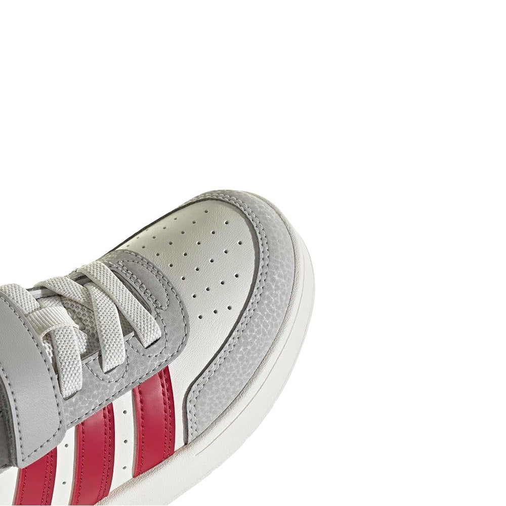 Scarpe Unisex Bambino- ADIDAS Art. BREAKBASE KJ9594 WHITE GREY BORDEAUX Sneaker