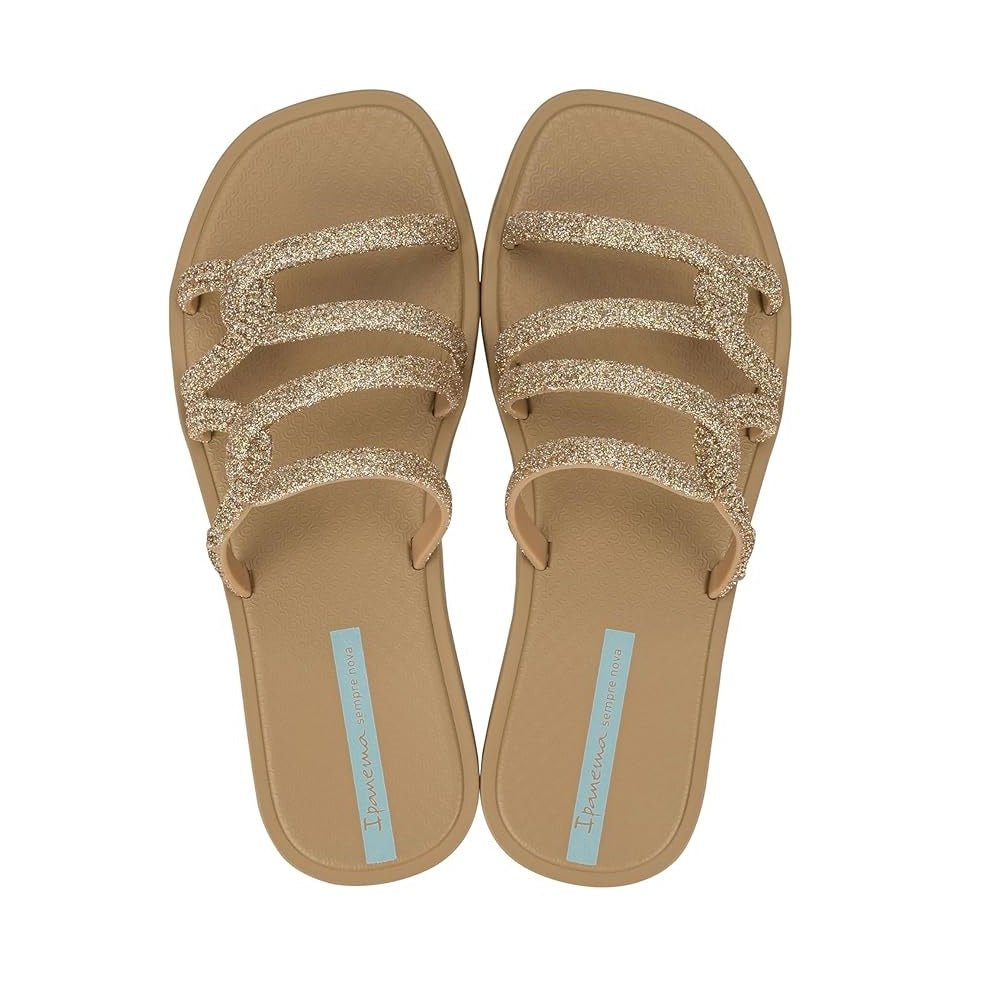 Scarpe da Donna - IPANEMA Art. IP.27286  BEIGE GLITTER GREEN Ciabatte
