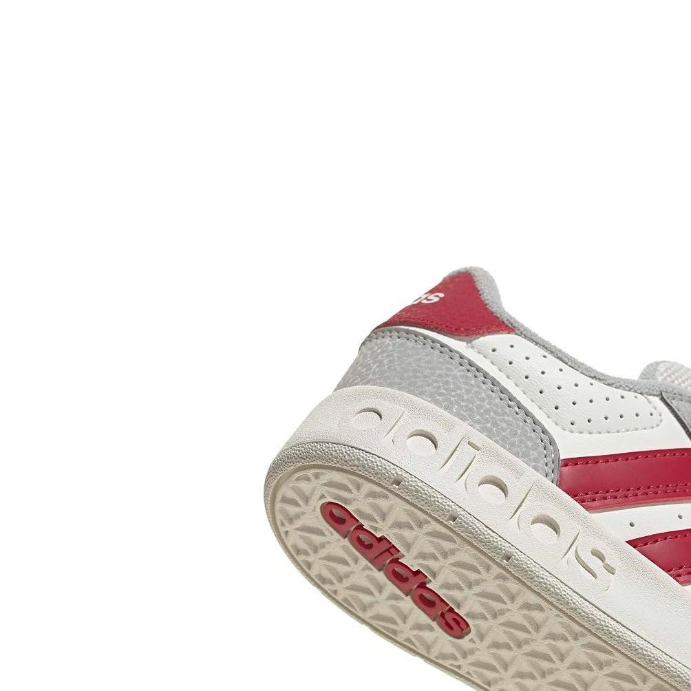 Scarpe Unisex Bambino- ADIDAS Art. BREAKBASE KJ9594 WHITE GREY BORDEAUX Sneaker