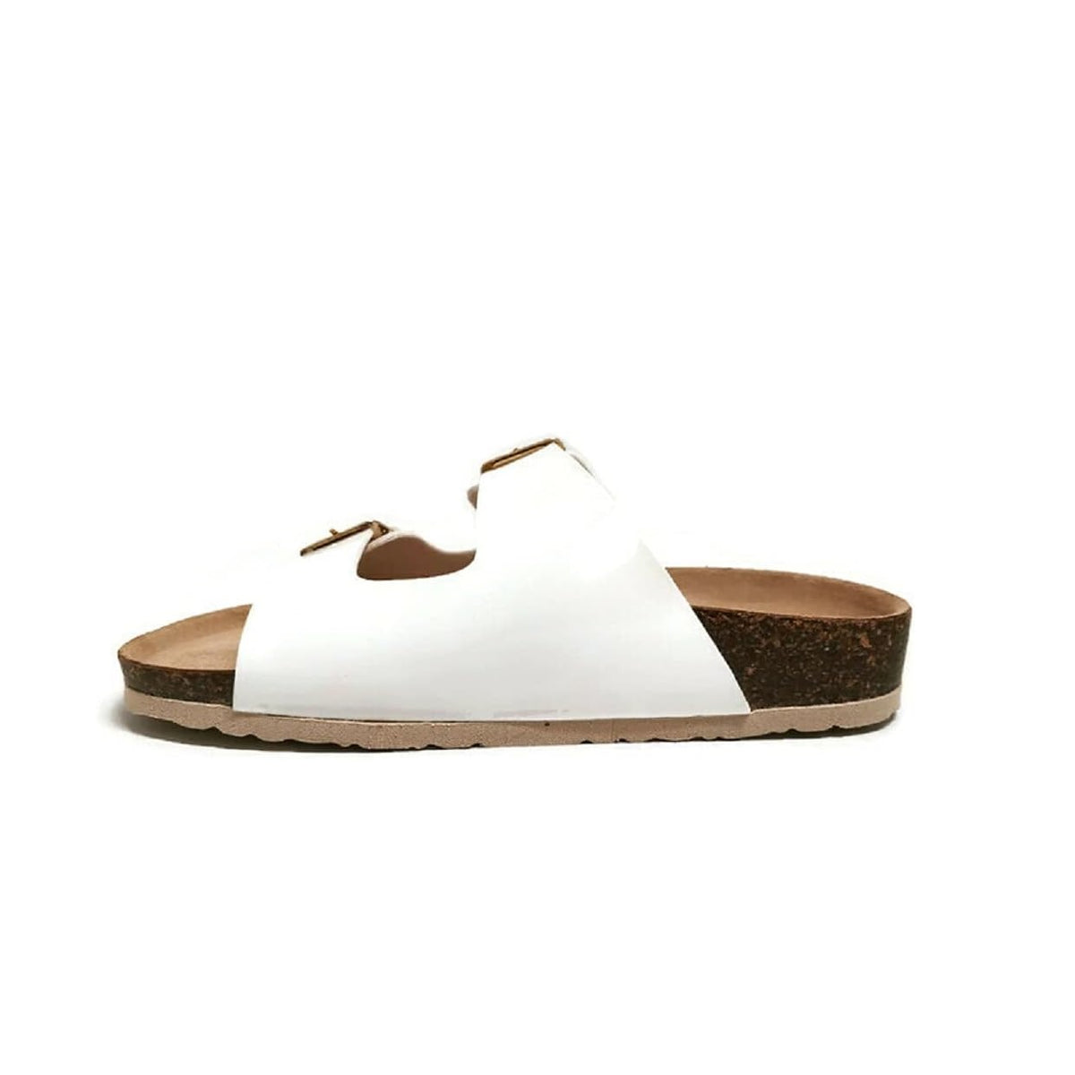 Scarpe da Donna BIONATURA - art. 94THESISD - ciabatta doppia fibbia colore bianco