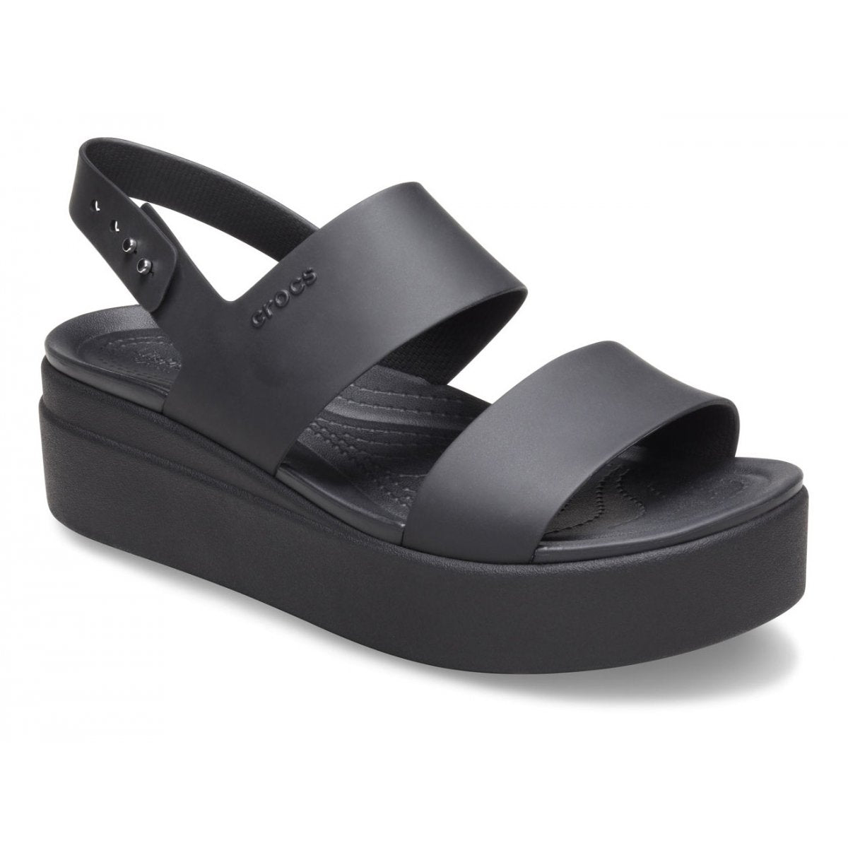 Scarpe da Donna - CROCS Art. 206453/BKBK BROOKLIN NERO Sandali con zeppa  gomma