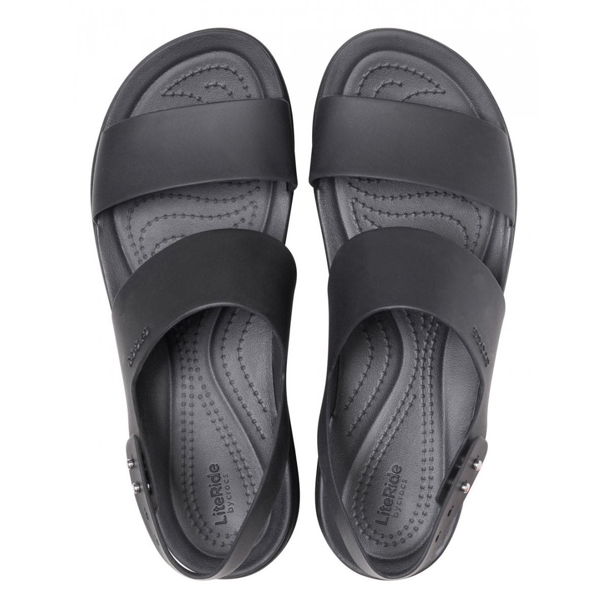 Scarpe da Donna - CROCS Art. 206453/BKBK BROOKLIN NERO Sandali con zeppa  gomma
