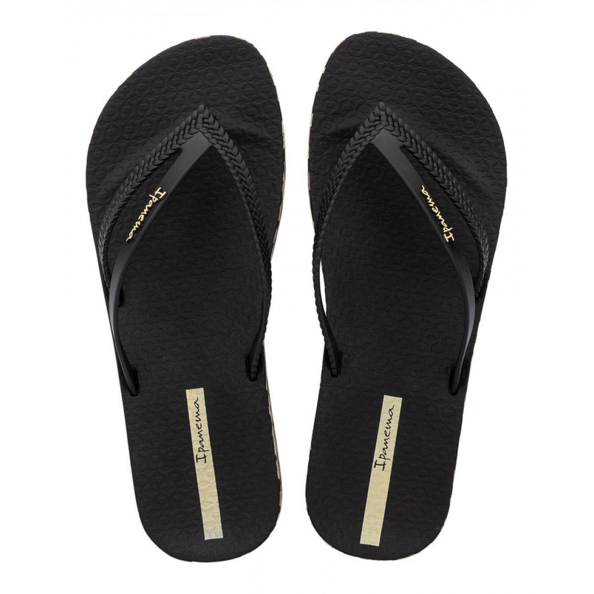 Scarpe da Donna - IPANEMA Art. IP.82840B BLACK YELLOW gomma Infradito