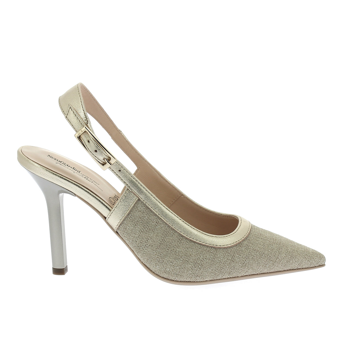 Scarpe da Donna - NERO GIARDINI Art. E615430DE 412 LINO LUREX Decollete