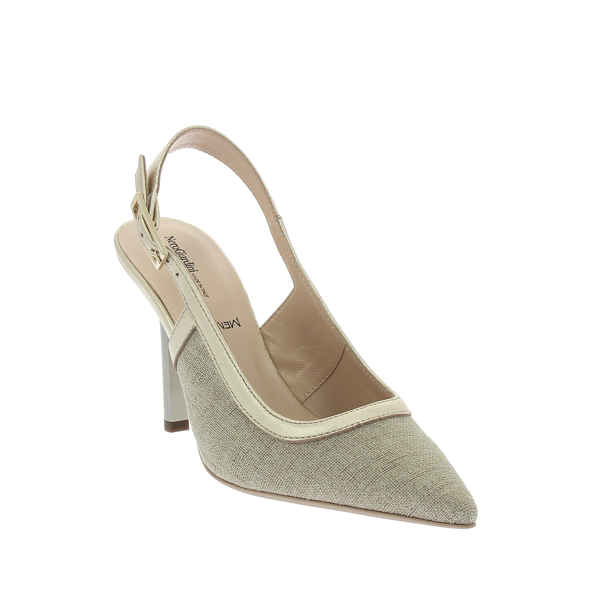 Scarpe da Donna - NERO GIARDINI Art. E615430DE 412 LINO LUREX Decollete