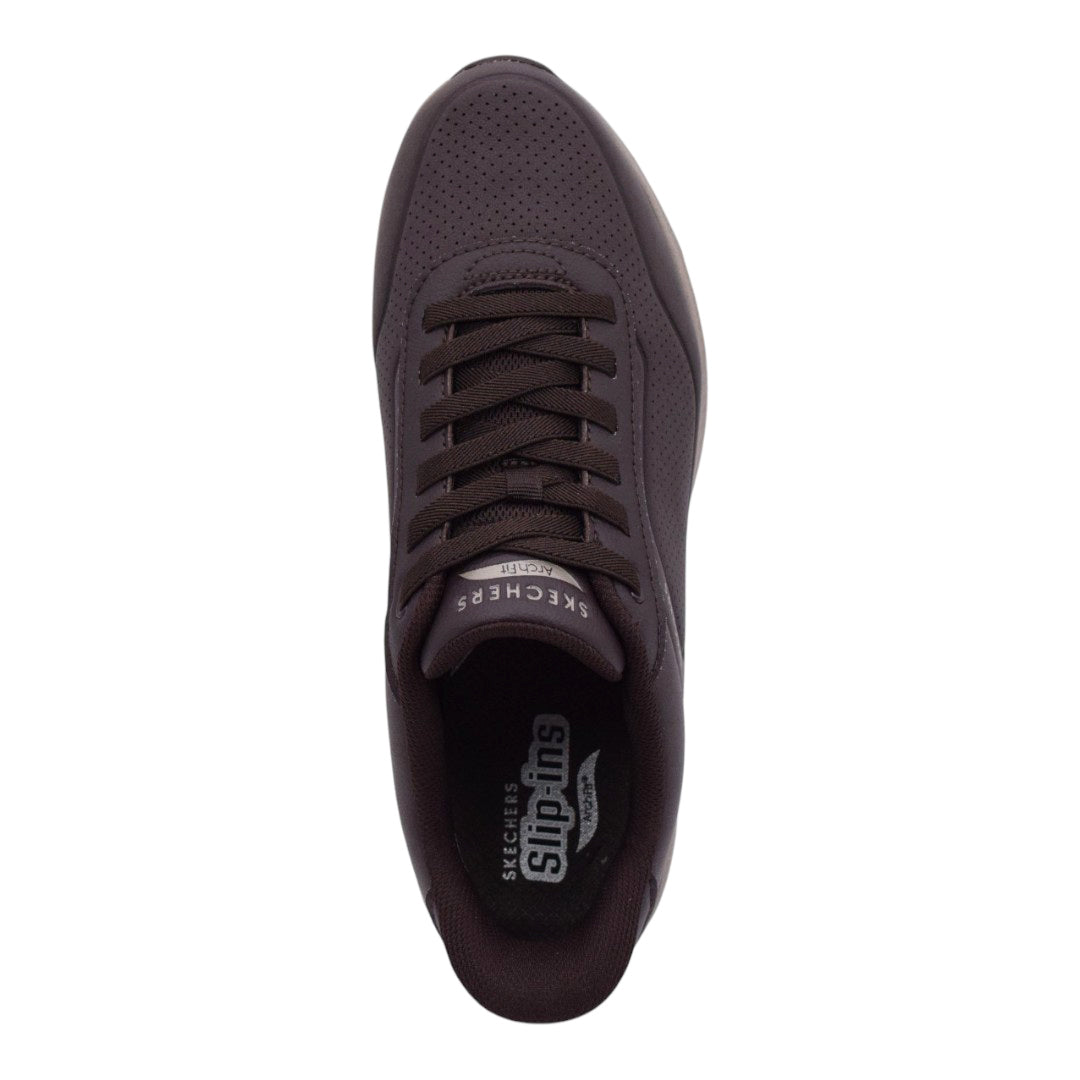 Scarpe da Uomo - SKECHERS Art. 183443CHOC CHOCOLATE Sneakers ARCH FIT SLIP INS