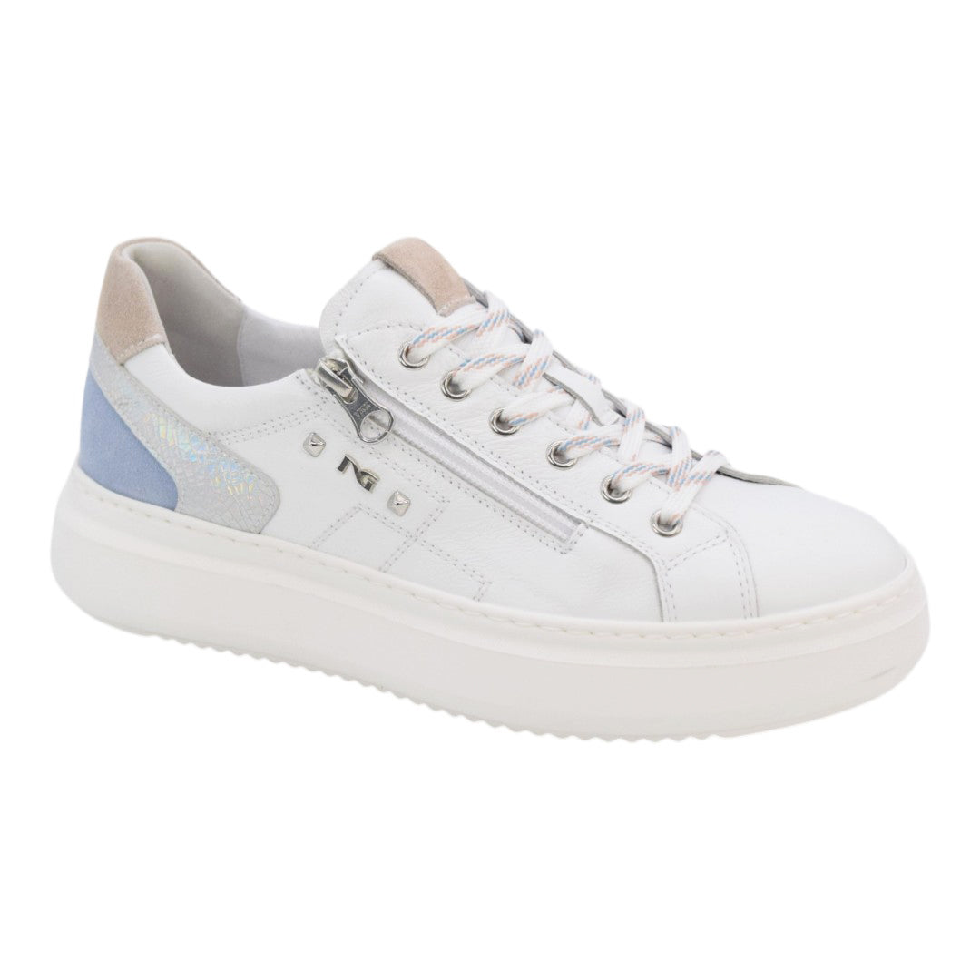 Scarpe da Donna - NERO GIARDINI Art. E615285D 707 BIANCO SILVER Sneakers