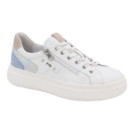 Scarpe da Donna - NERO GIARDINI Art. E615285D 707 BIANCO ARGENTO Sneakers