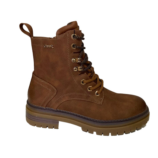 Scarpe da Donna - JEEP Art. CROW LACE JL52580A COGNAC Stivaletti