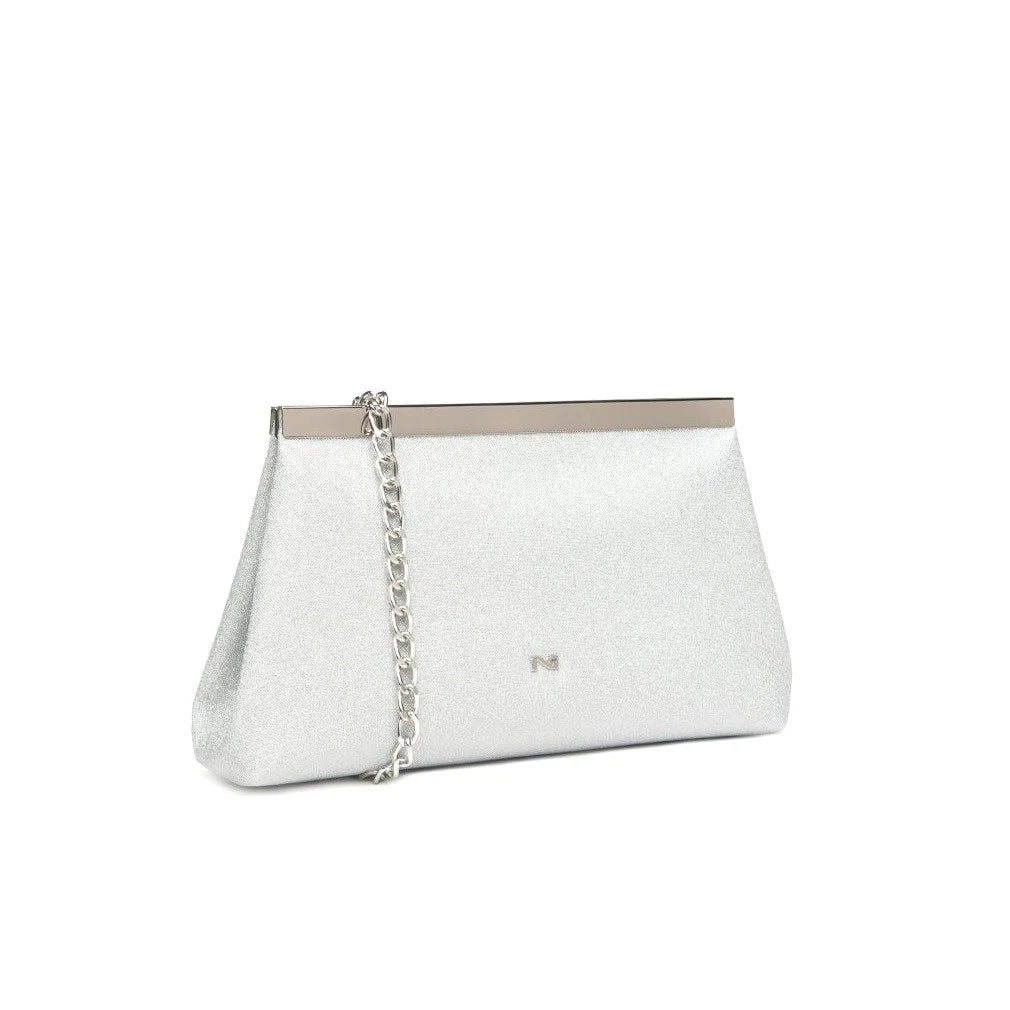 Borsa da Donna - NERO GIARDINI Art. E644130DE 700 ARGENTO MICROGLITTER Pochette