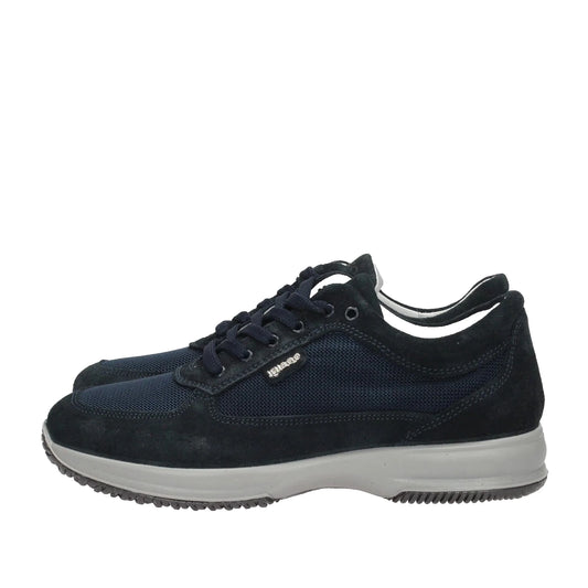 Scarpe da Uomo - IGI&CO Art. 1113100 BLU Scamosciato Sneakers
