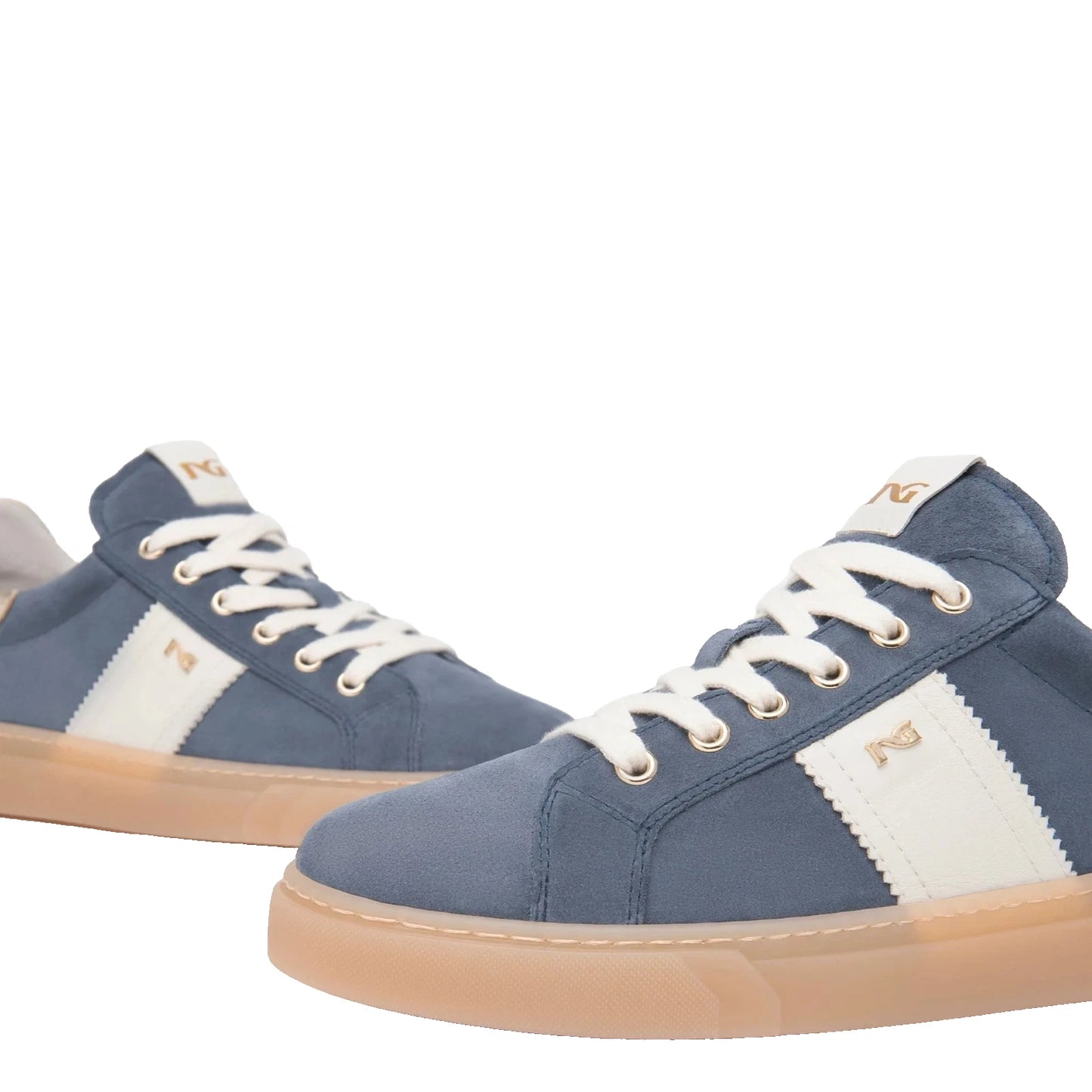 Scarpe da Donna NERO GIARDINI Art. E513004D 203 Colore AVIO Scamosciato Sneakers