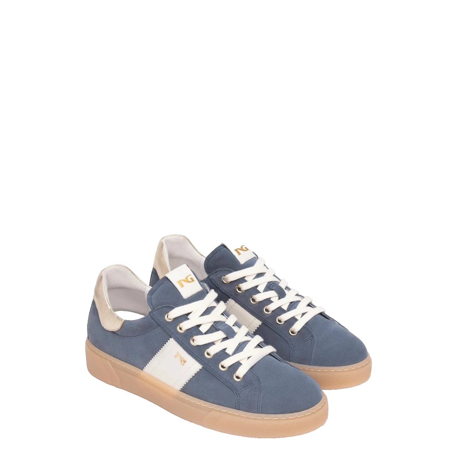 Scarpe da Donna NERO GIARDINI Art. E513004D 203 Colore AVIO Scamosciato Sneakers