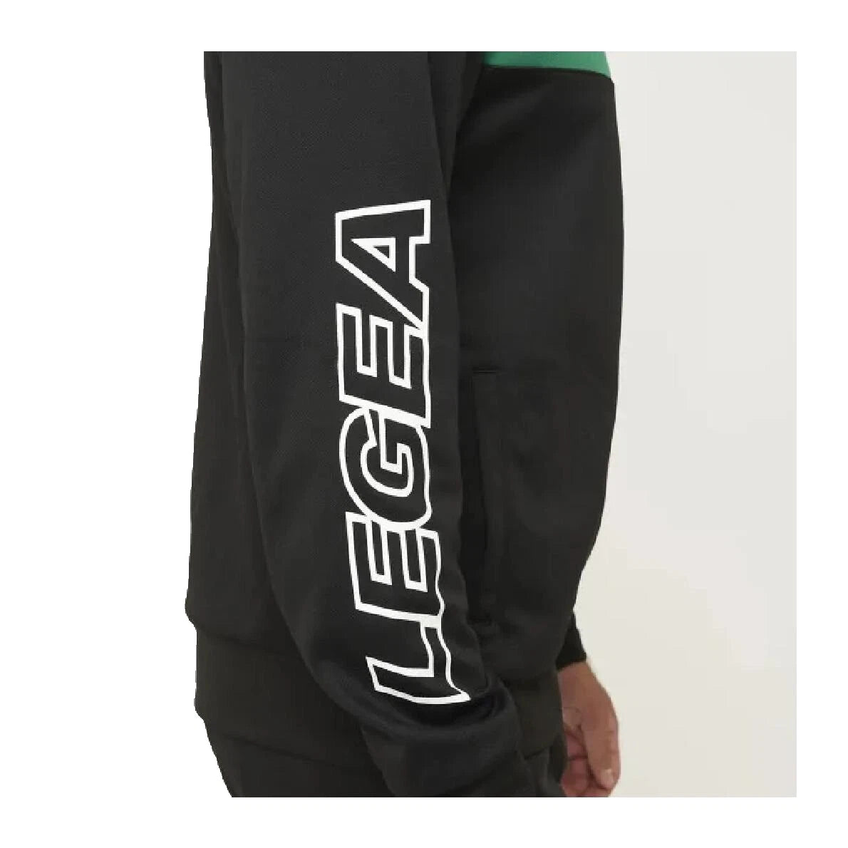 TUTA Unisex Adulto- LEGEA Art. ONTARIO BLACK DK GREEN Fitness