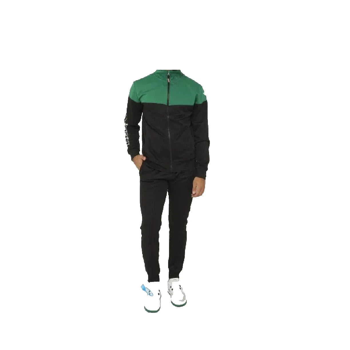 TUTA Unisex Adulto- LEGEA Art. ONTARIO BLACK DK GREEN Fitness