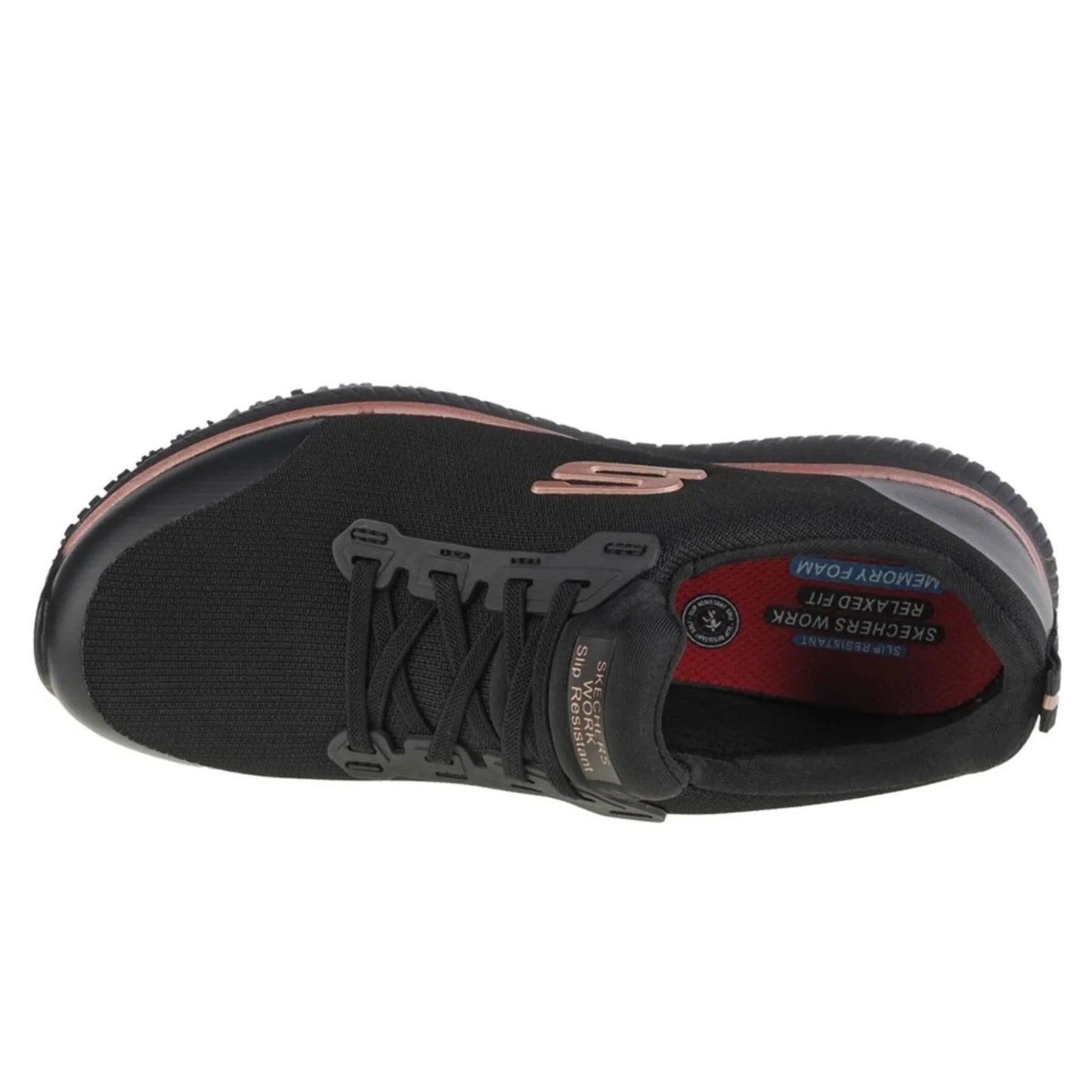 Scarpe da Donna - SKECHERS Art. 77222ECBKRG BLACK ROSE GOLD Sneakers da LAVORO