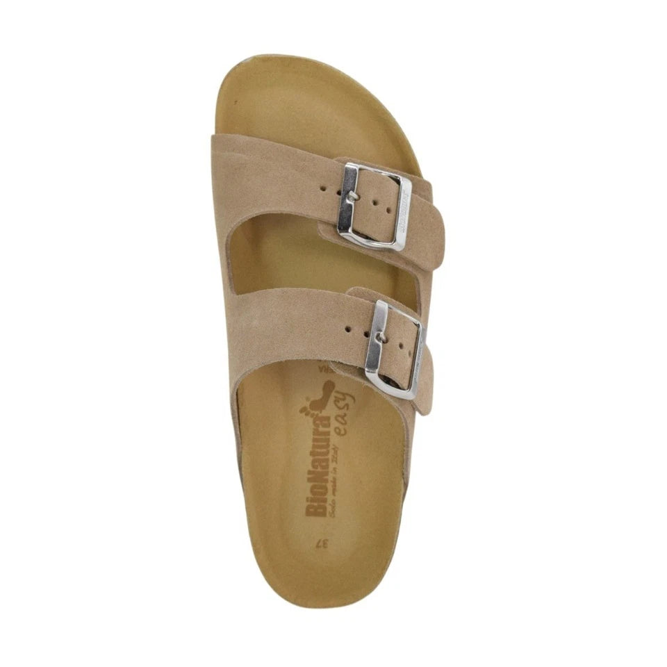 Scarpe Unisex Adulto- BIONATURA Art. 94XTHE-24-I-SCCC COCCO Scamosciato Ciabatte