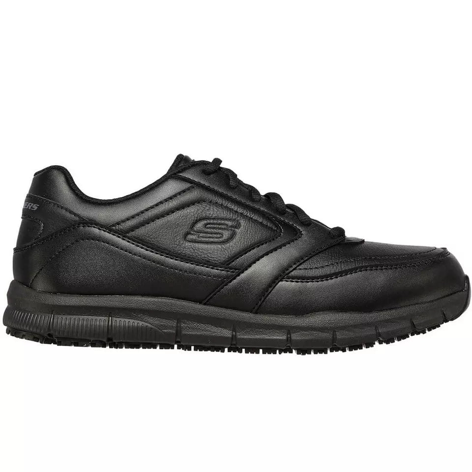 Scarpe da Uomo SKECHERS art. 77156ECBLK NERO SNEAKERS da lavoro