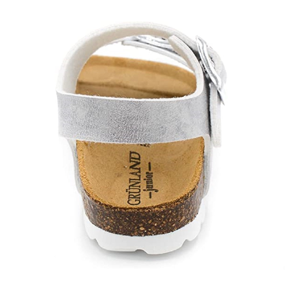 Scarpe bambina GRUNLAND art. LUCE SB1844 40 sandali doppia fibbia argento multi
