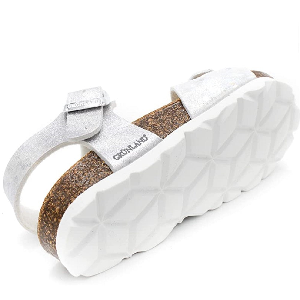Scarpe bambina GRUNLAND art. LUCE SB1844 40 sandali doppia fibbia argento multi