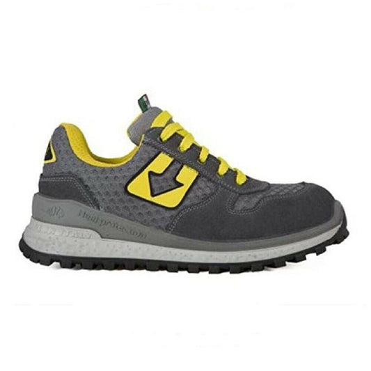 Scarpe da Uomo LEWER  - art. LONDRA  grigio giallo Antinfortunistiche basse Sneakers