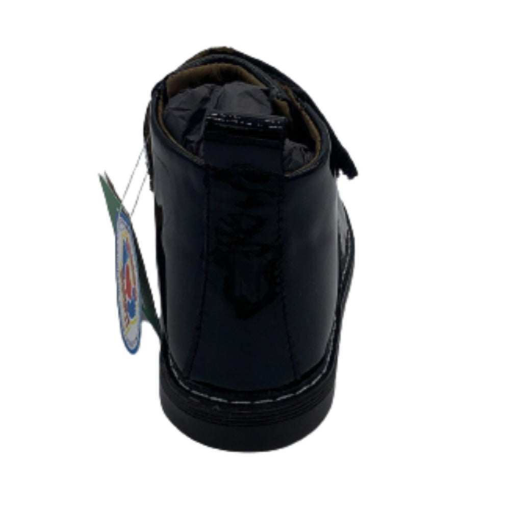 Scarpe da Bambina GRUNLAND - Art. PP0265-88 NERO vernice stivaletti