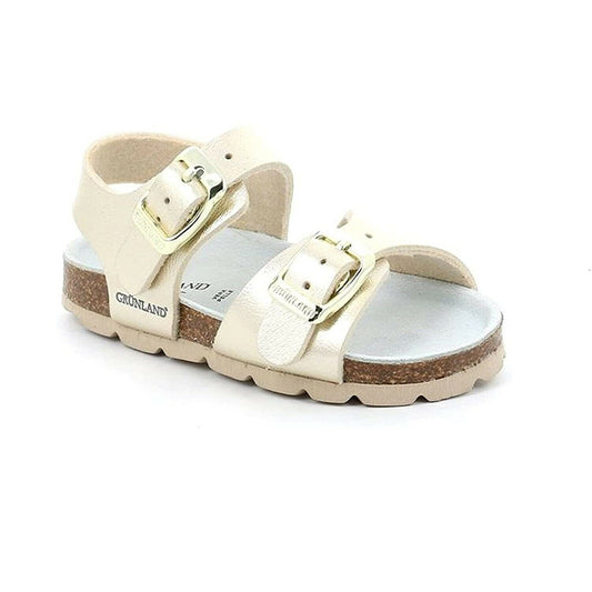 Scarpe da Bambina GRUNLAND - Art. ARIA SB0392 40 PLATINO  sandali doppia fibbia