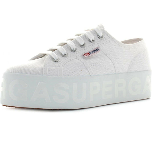 Scarpe da donna Superga - Art. 2790 SHINYPRINTED PLAT sneakers bianco