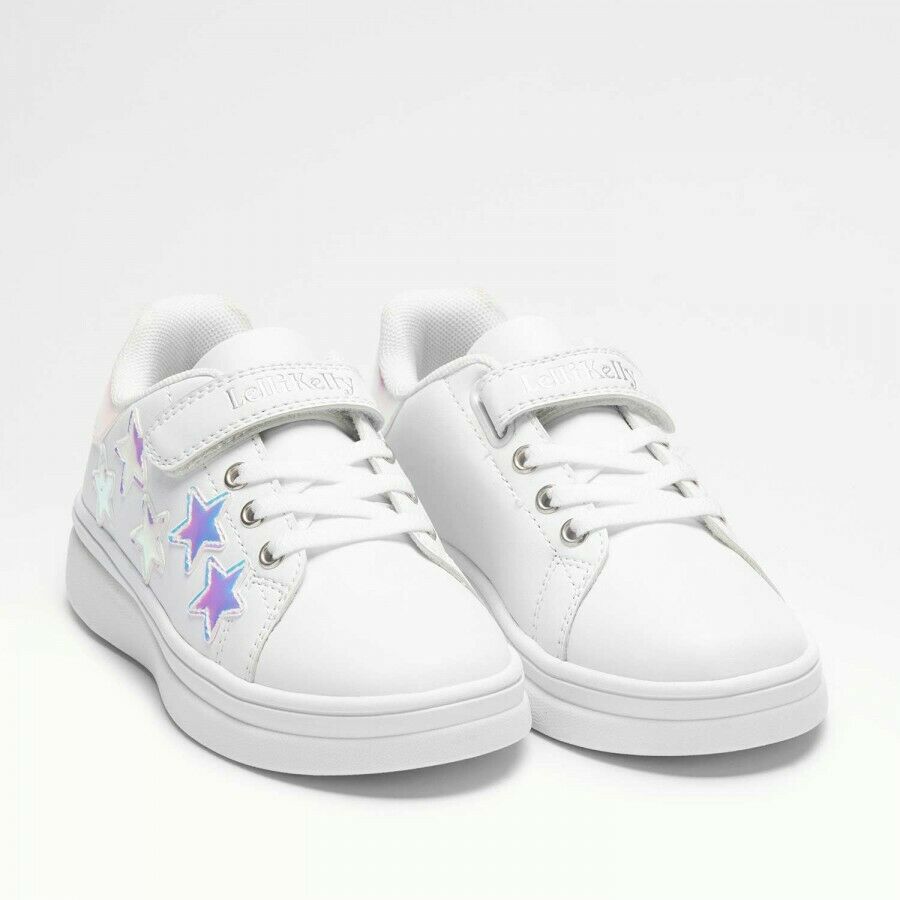 Scarpe da Bambina Lelli Kelly - Art. LK1828 BIANCO sneakers con strappo  casual