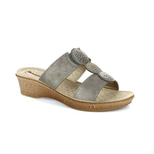 Scarpe da Donna INBLU  - Art. 2677 - CANNA DI FUCILE  ciabatte con elastici e strass