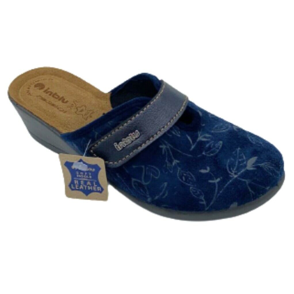 Scarpe da donna Inblu - Art. DE14 BLU PANTOFOLA  scamosciato