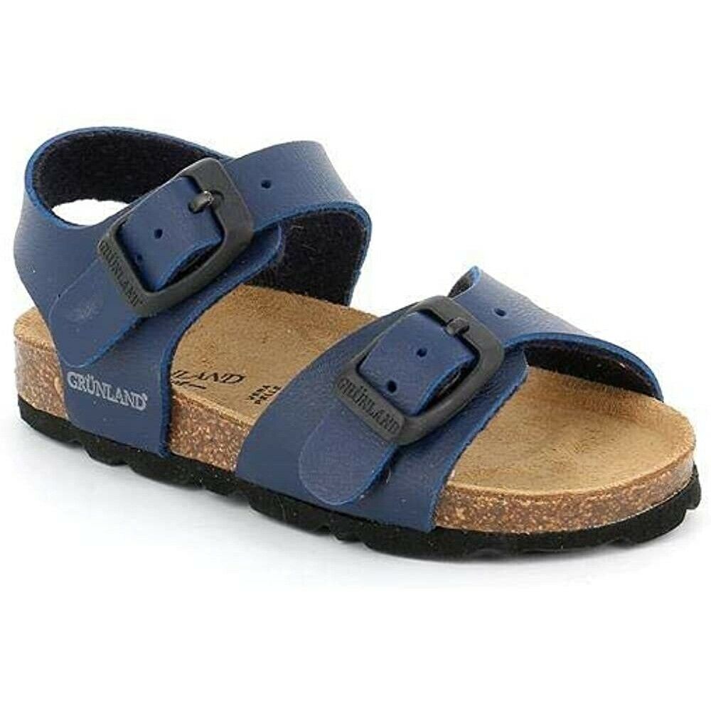 Scarpe da Bambino GRUNLAND- Art. ARIA SB0027 40 BLU sandali doppia fibbia